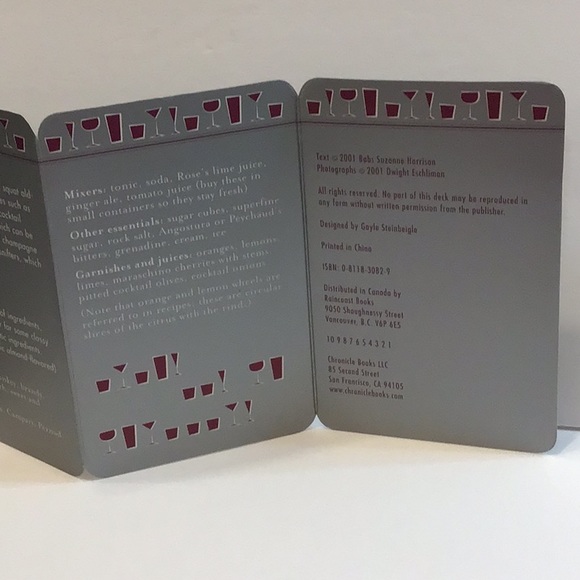 “The Cocktail Hour” 50 classic recipes on hard 3.5” x 5” cards - Picture 12 of 16